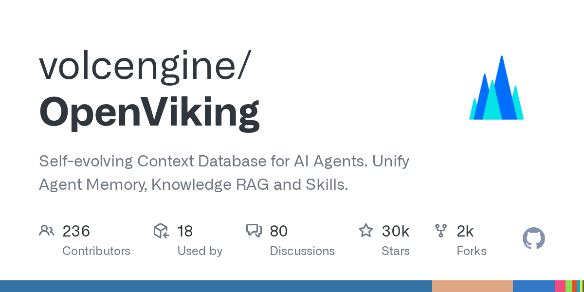OpenViking — The Context Database for AI Agents