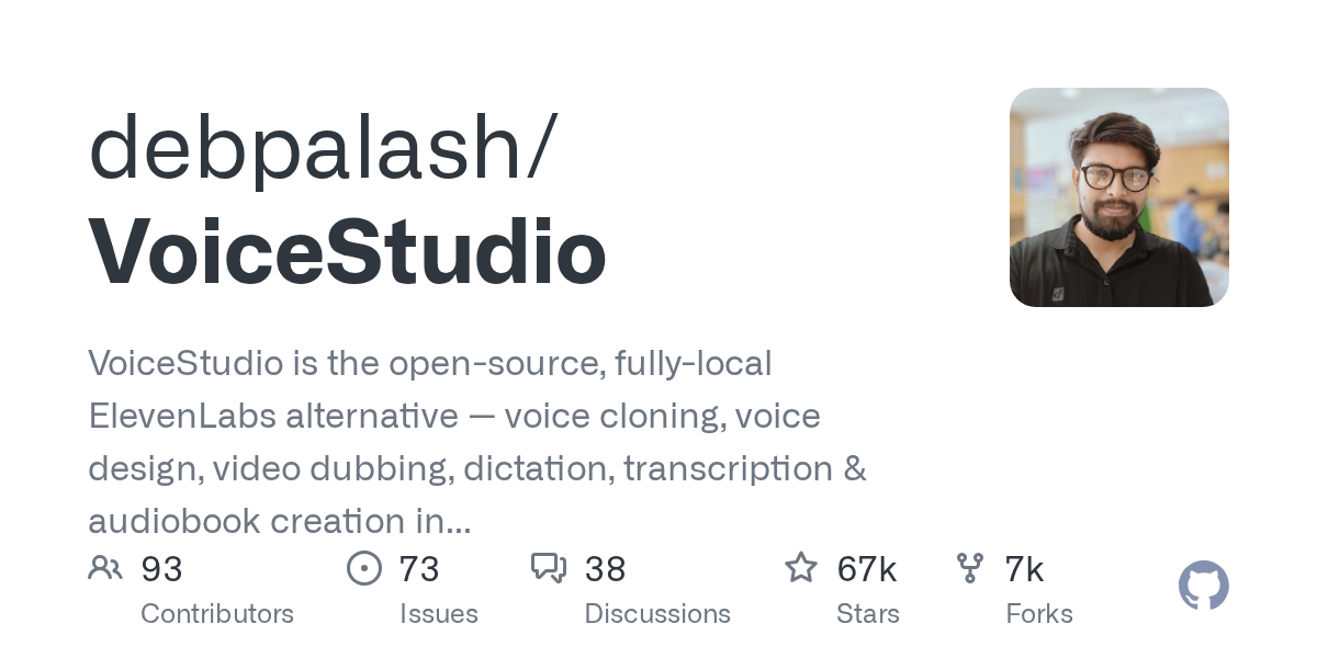 VoiceStudio: clonación de voz, diseño de voz, doblaje de vídeo y transcripción local